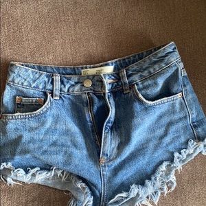 Top shop jean shorts